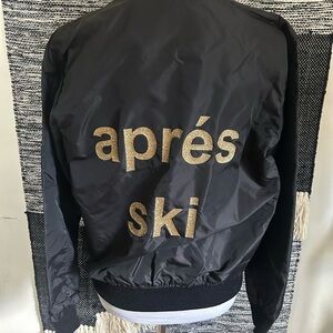Hipchik Couture apres ski bomber jacket NWT